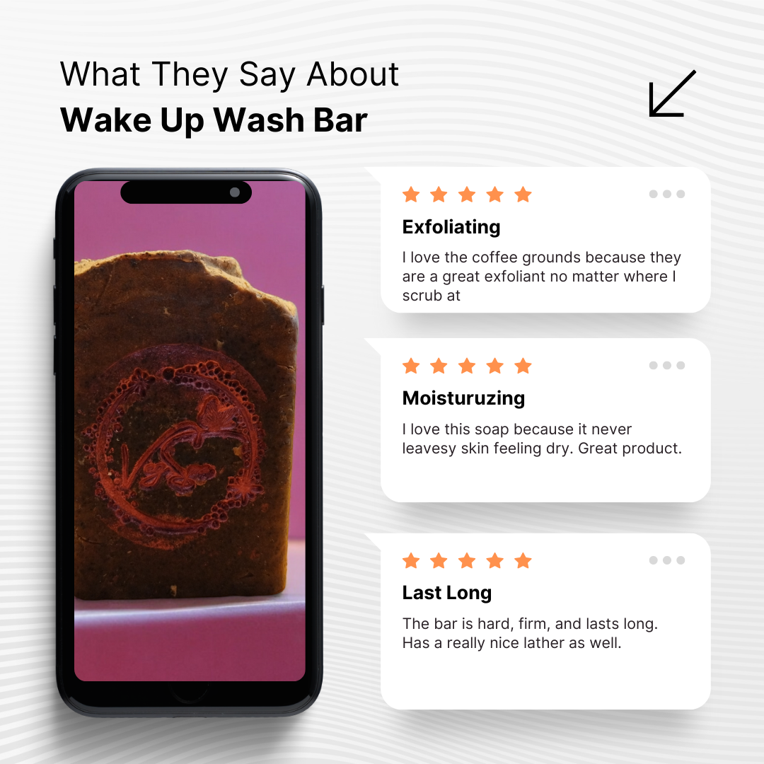 Wake Up Wash Bar (Exfoliating Coffee Soap)